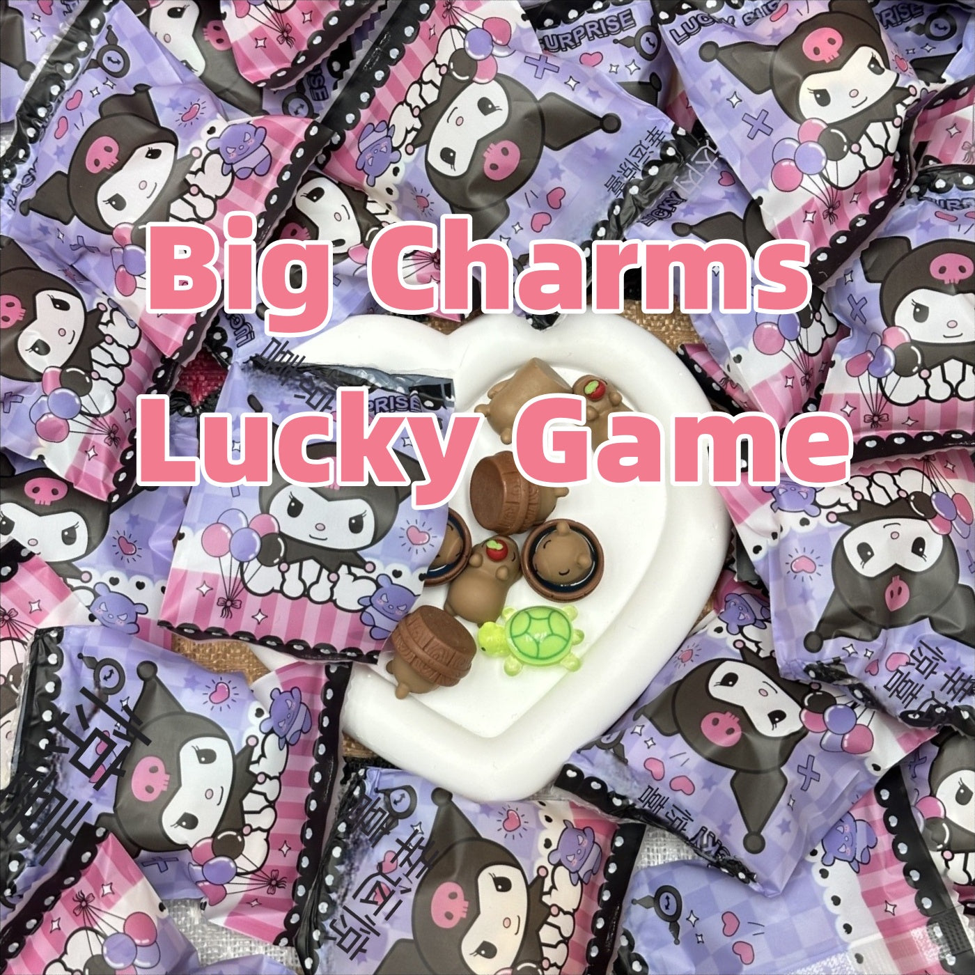 Big charms lucky game(for croc charms, fridge magnet, phone cases, keychains, picture frames etc)