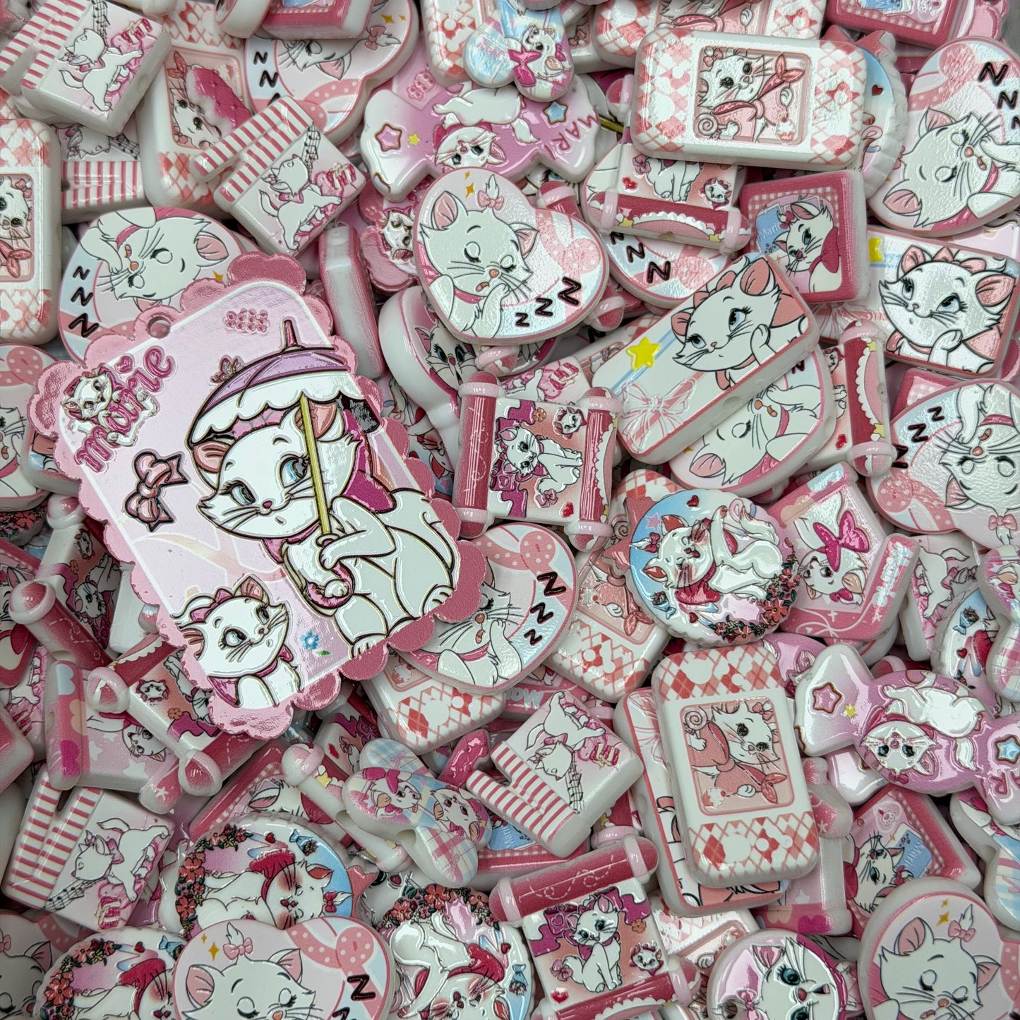 Acrylic beads-Marie Cat(for phone chains, beadable pens, keychains)