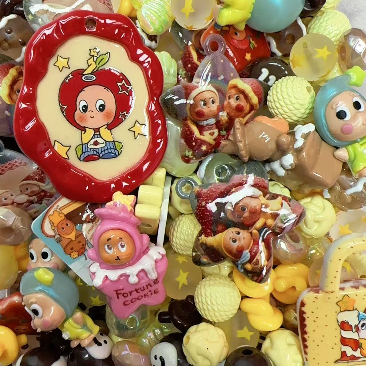 Acrylic beads-Twinkle Star (for phone chains, beadable pens, keychains)