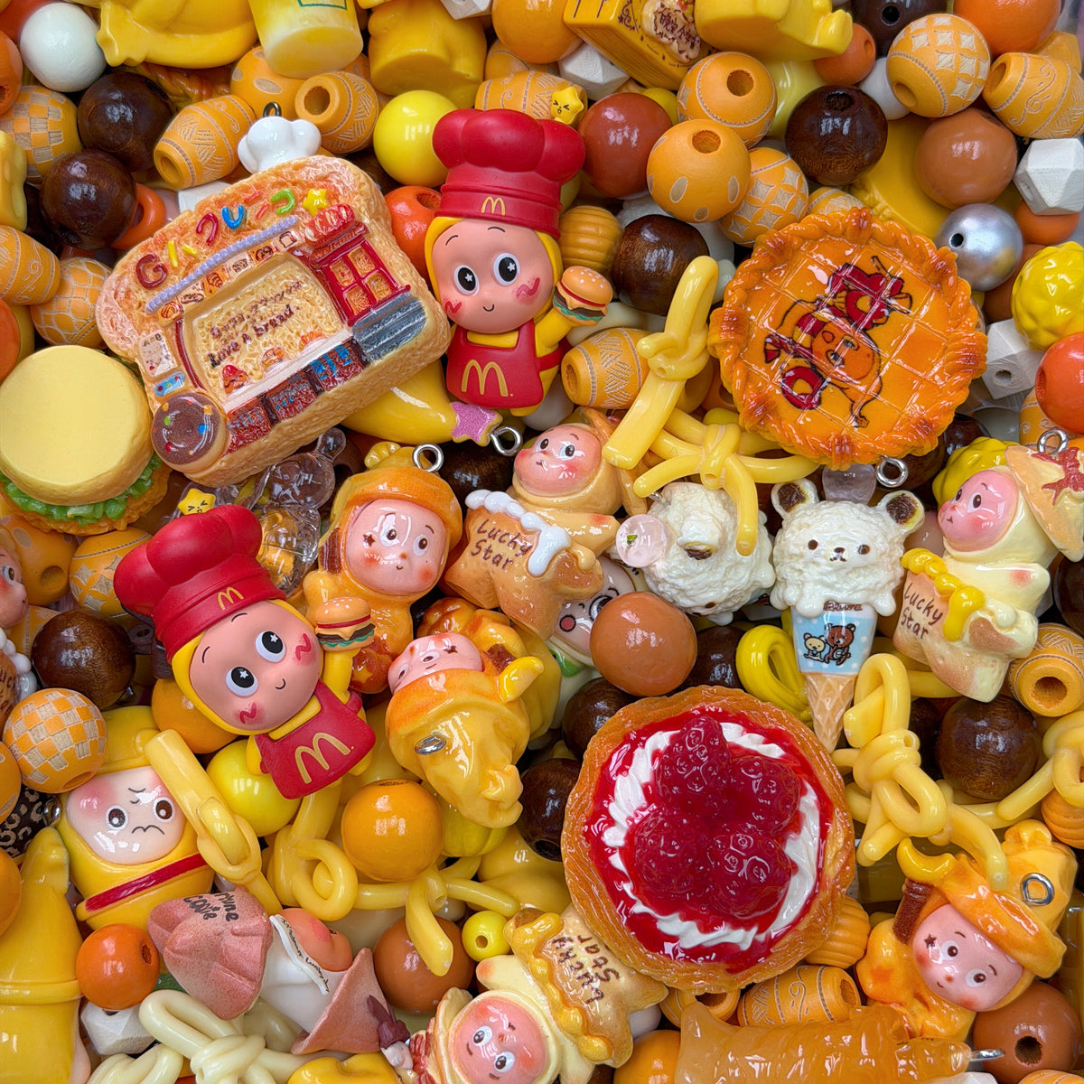 Acrylic beads-Star Buddy(for phone chains, beadable pens, keychains)