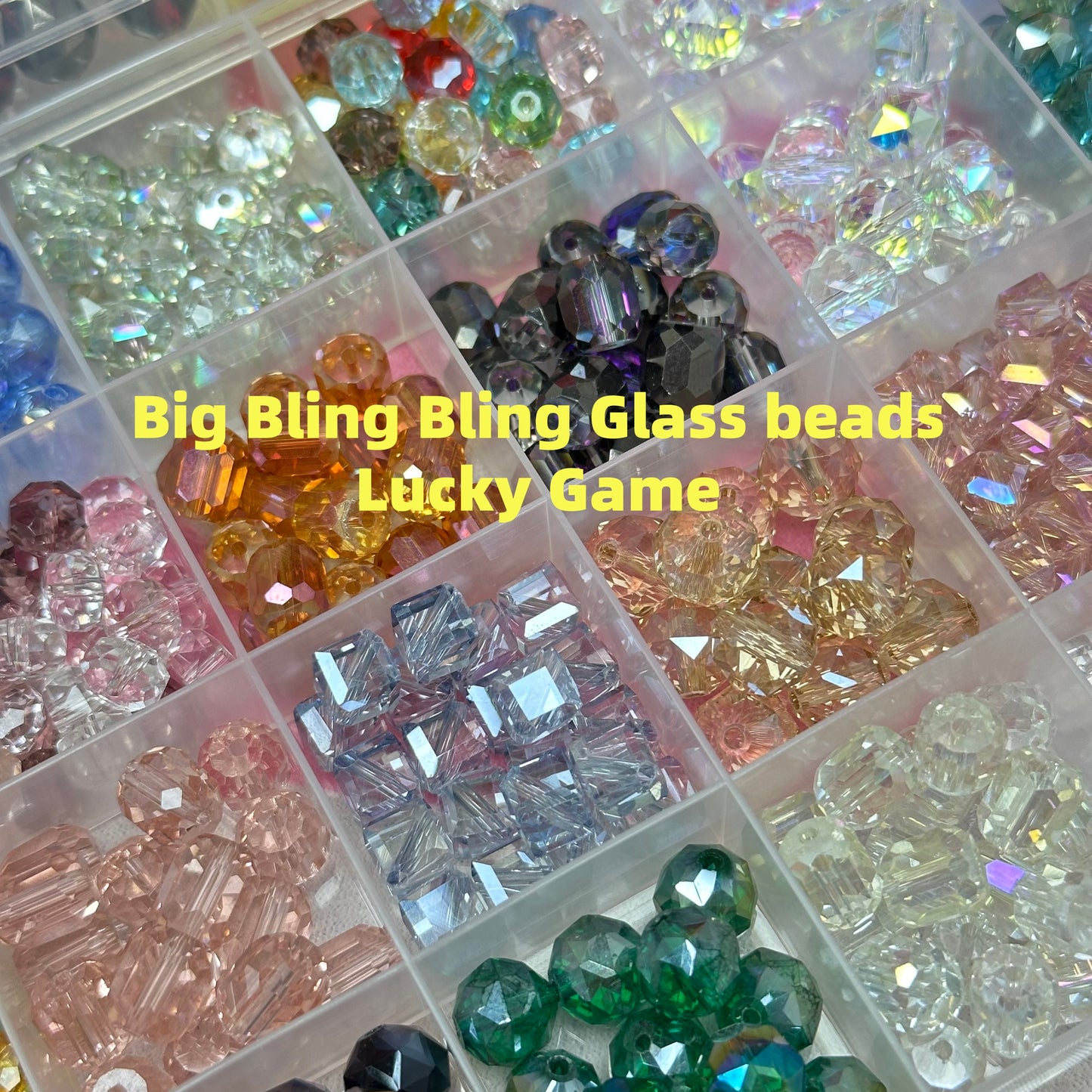 New!! (high quanlity) Big Bling Bling Glass Beads Lucky Game