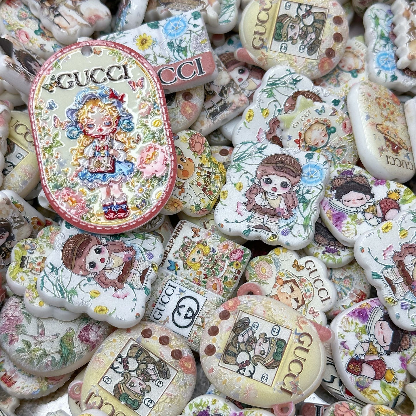 Acrylic beads – GG Molly for beadable pens, keychains, phone chains