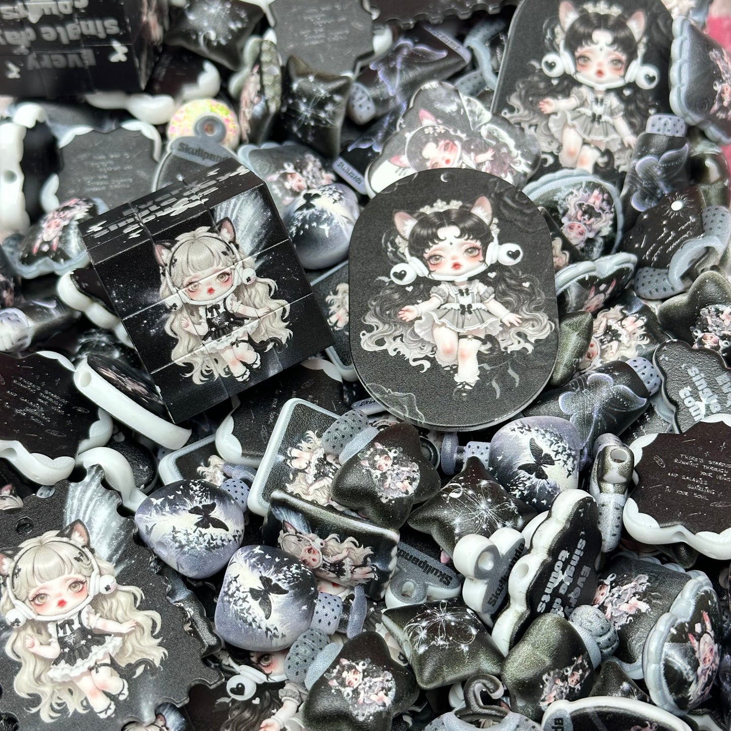 Acrylic beads – Kitty SP for beadable pens, keychains, phone chains