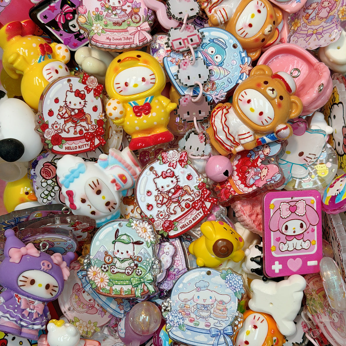Acrylic beads-Sanrio 3.0(for phone chains, beadable pens, keychains)