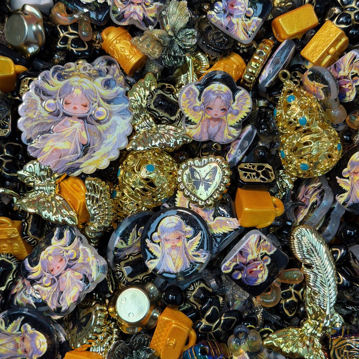 Acrylic beads-Angel SP(for phone chains, beadable pens, keychains)
