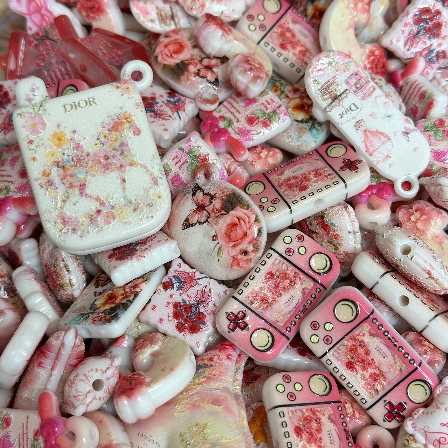 Acrylic beads – DIER ROSE for beadable pens, keychains, phone chains