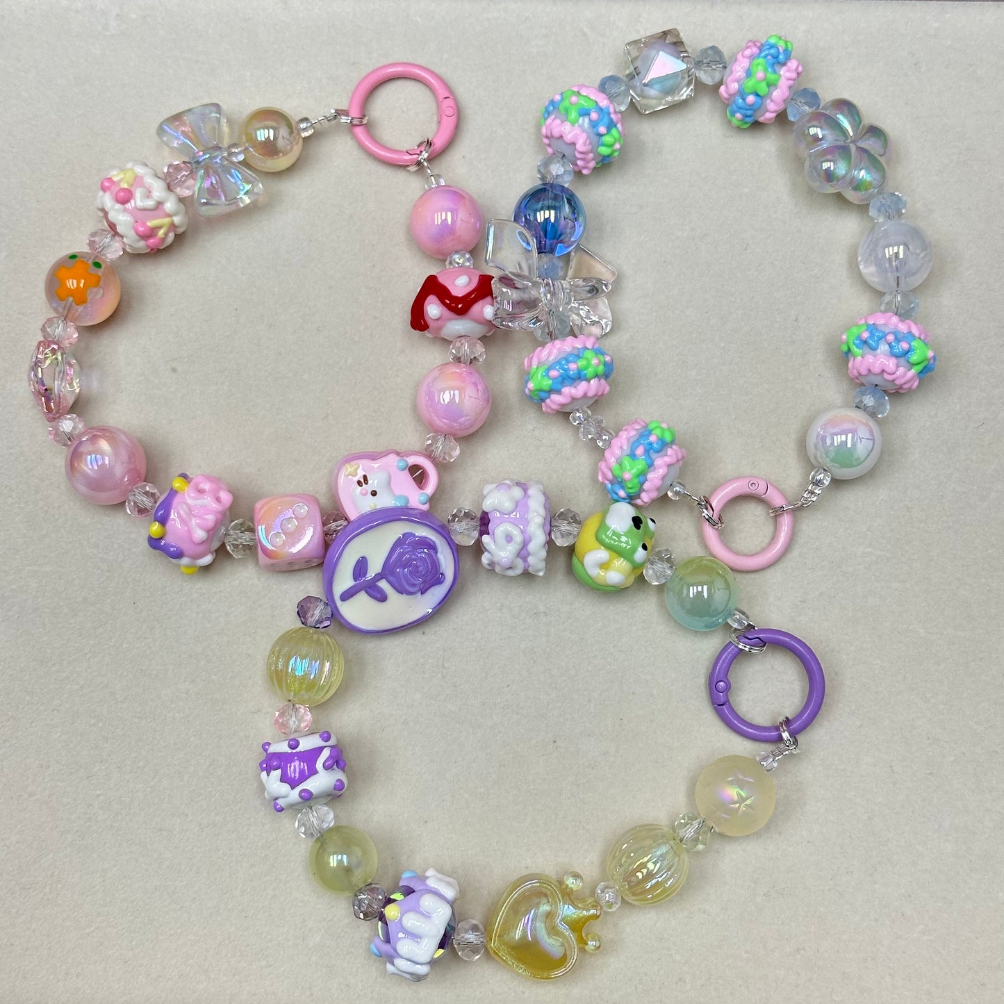 Oil Painting Keychains Lucky Game