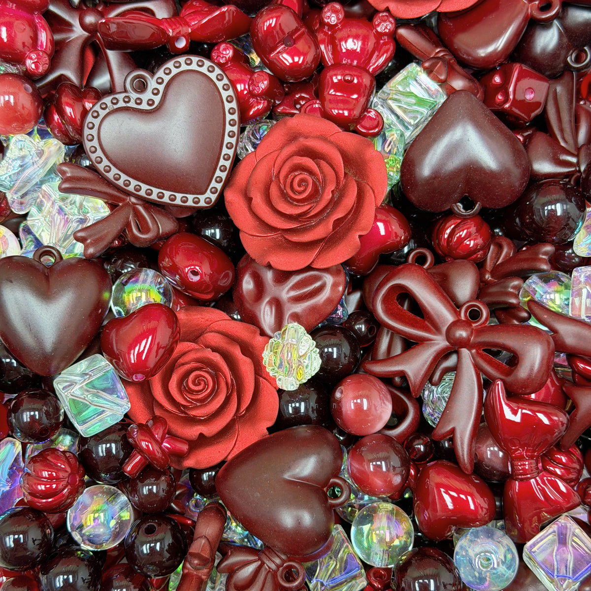Acrylic beads-Knight Rose(for phone chains, beadable pens, keychains)