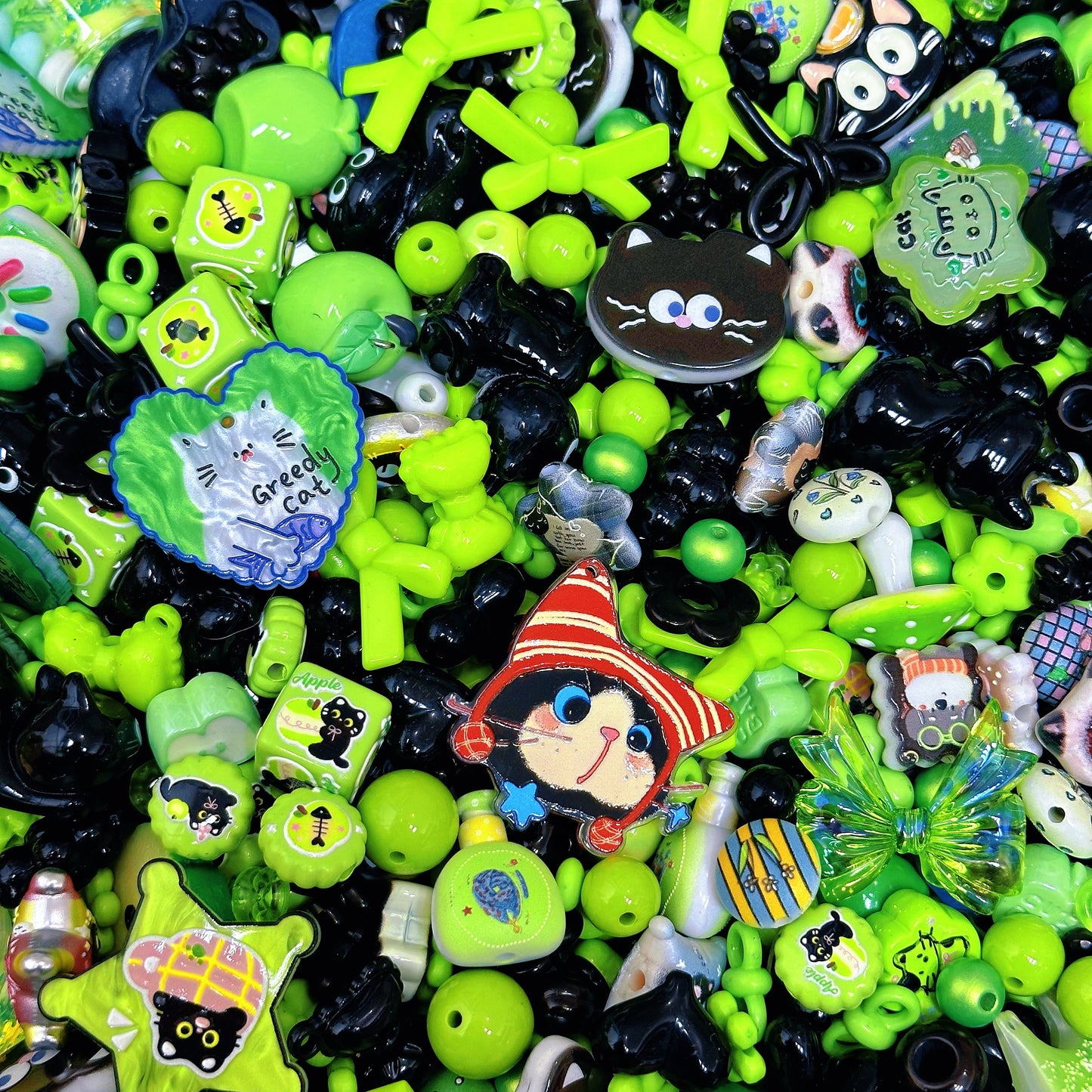Acrylic beads – Kitten Orchard for beadable pens, keychains, phone chains