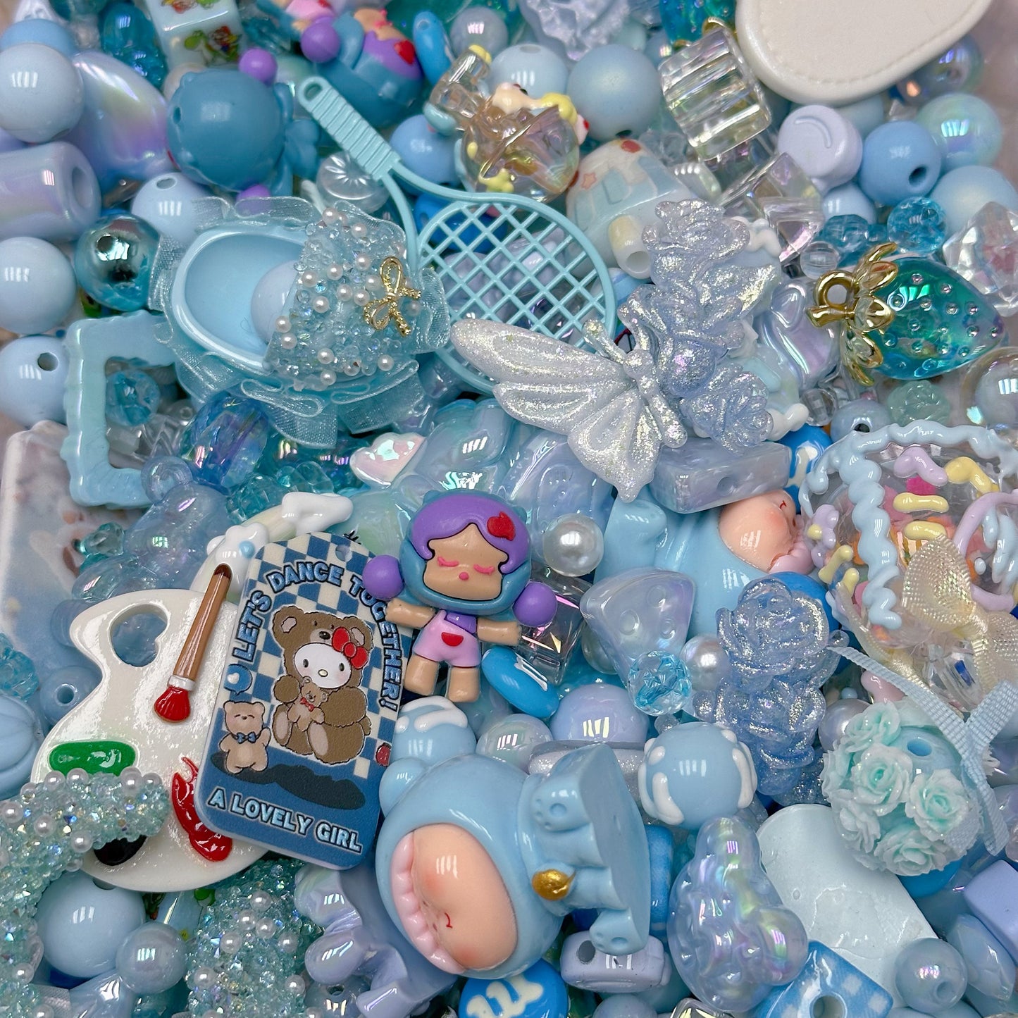 Acrylic beads – Ocean Breeze for beadable pens, keychains, phone chains