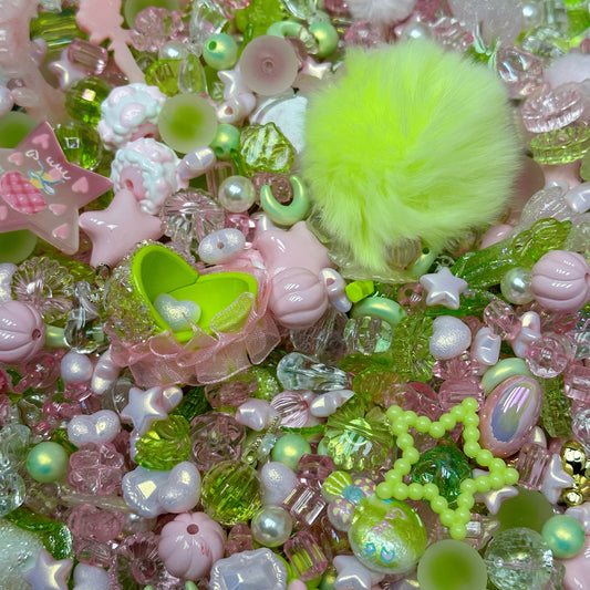 Acrylic beads – Springtime Reverie for beadable pens, keychains, phone chains