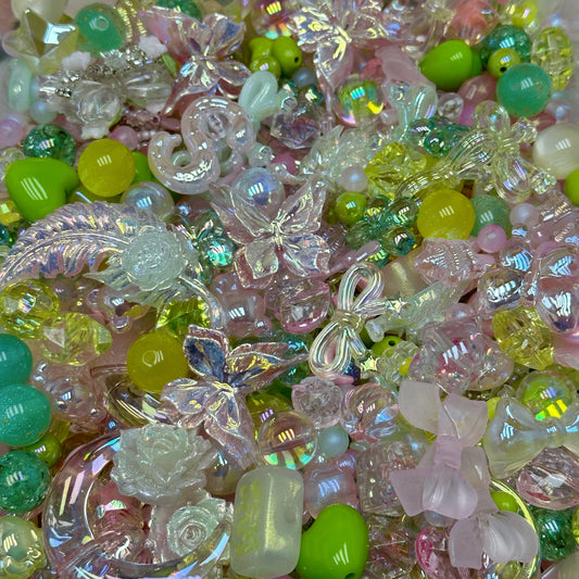 Acrylic beads – Dream in Crystal Bloom for beadable pens, keychains, phone chains