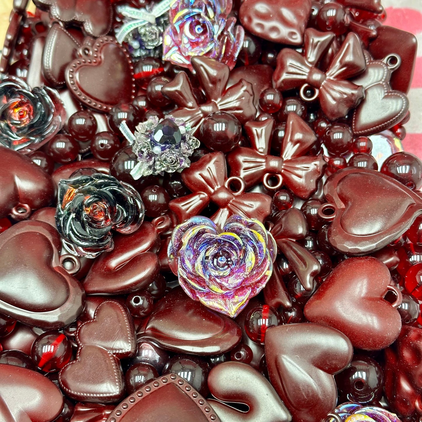 Acrylic beads – Velvet Mocha for beadable pens, keychains, phone chains