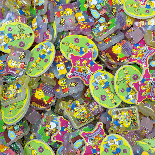 Acrylic beads-The Simpsons Family(for phone chains, beadable pens, keychains)