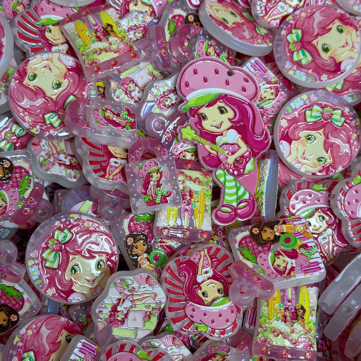 Acrylic beads- Strawberry Girl 2.0(for phone chains, beadable pens, keychains)