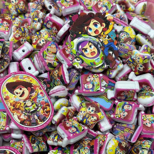 Acrylic beads – WALL·E for beadable pens, keychains, phone chains