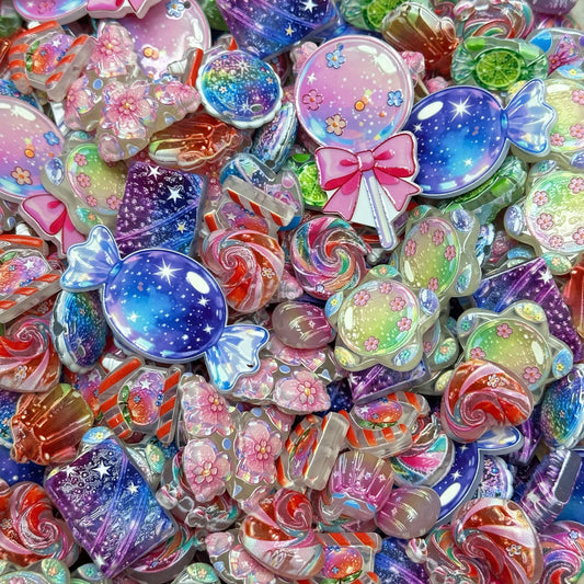 Acrylic beads-Candy Starry Sky(for phone chains, beadable pens, keychains)