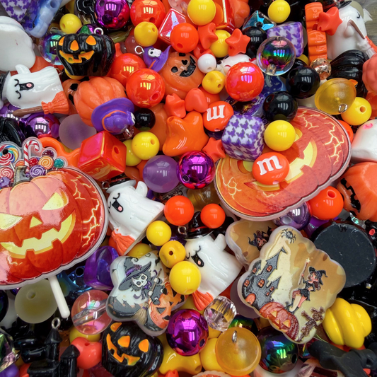 Acrylic beads-Halloween Magic(for phone chains, beadable pens, keychains)