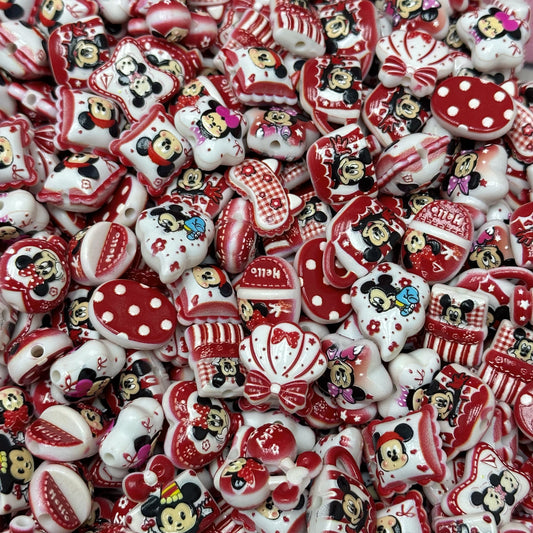 Acrylic beads – Magical Mouse Friends for beadable pens, keychains, phone chains