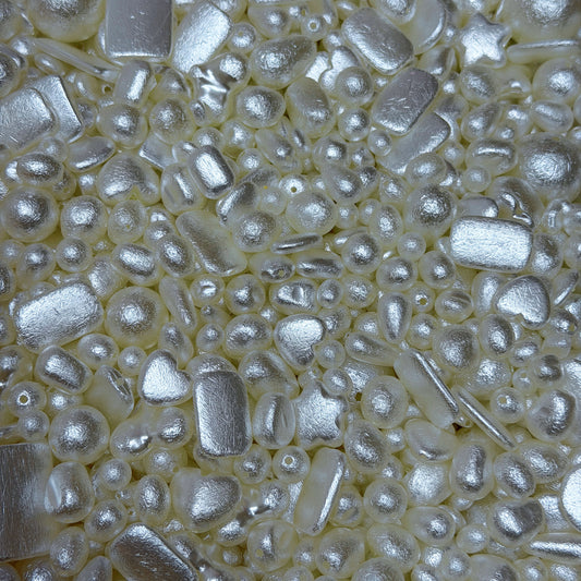 (BOGO) Acrylic beads-Pearl Shell Frost (for phone chains, beadable pens, keychains)