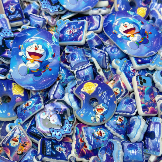 Acrylic beads – Doraemon for beadable pens, keychains, phone chains