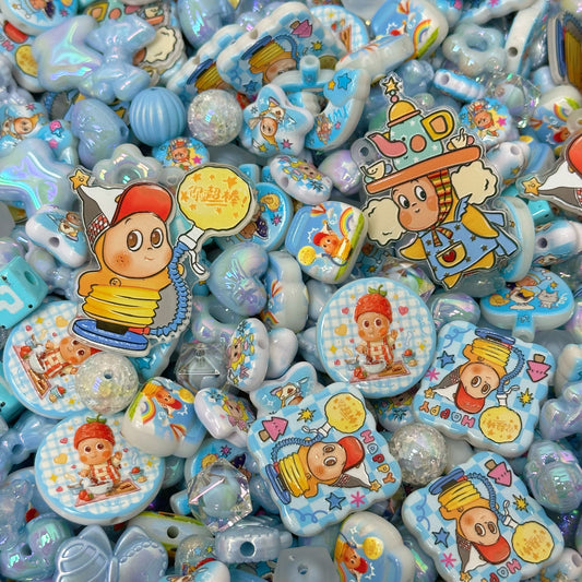 Acrylic beads-Garfield(for phone chains, beadable pens, keychains)