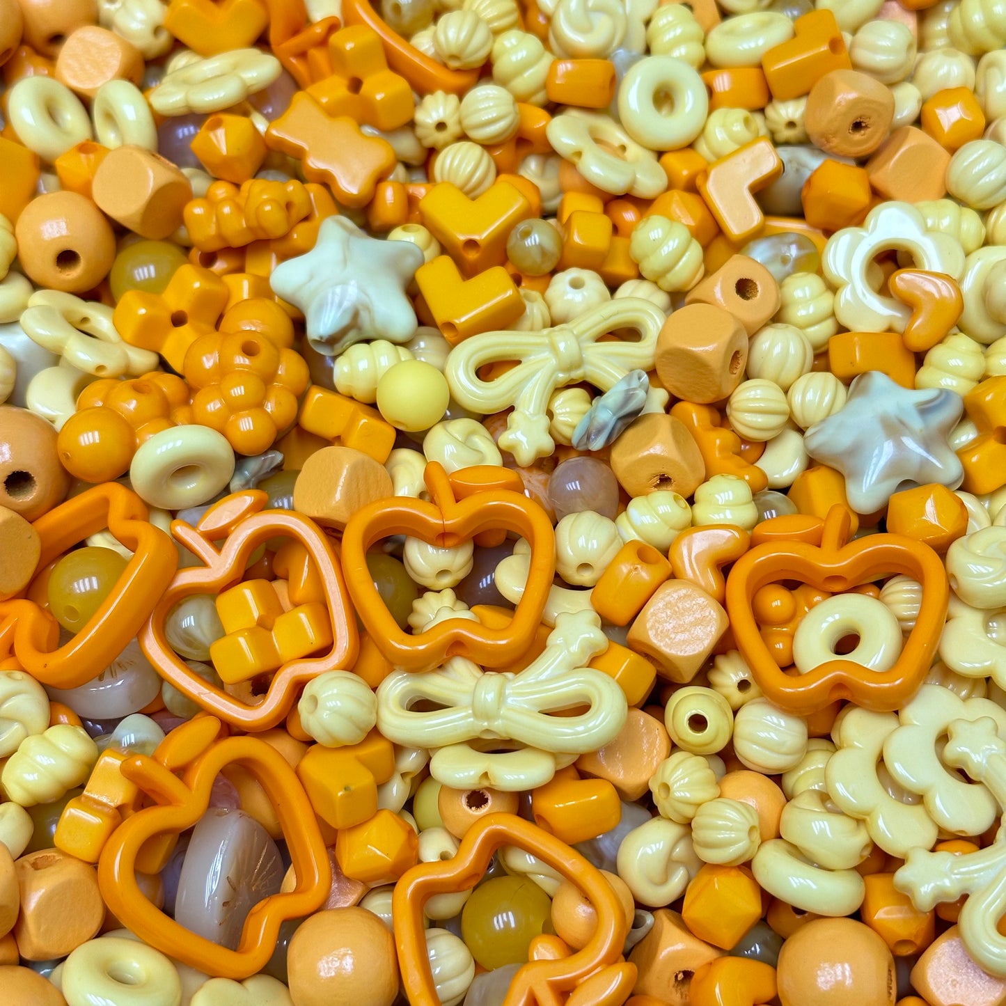 Acrylic beads – Honey Butter Candy for beadable pens, keychains, phone chains