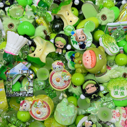 Acrylic beads-Aqua Green Summer(for phone chains, beadable pens, keychains)