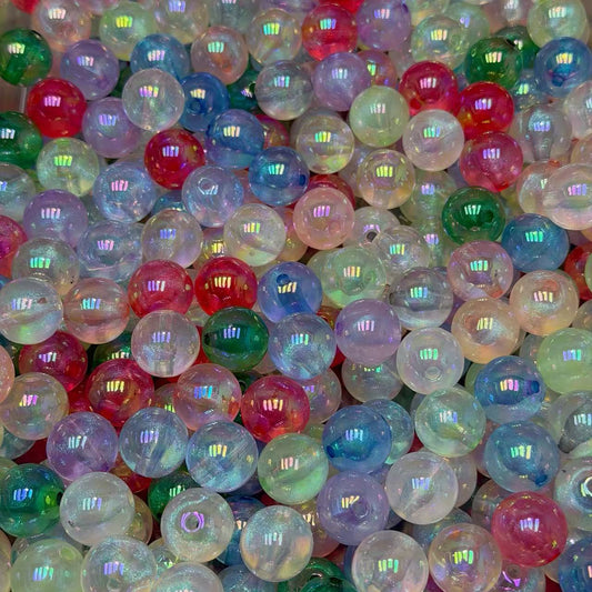 (BOGO)Acrylic beads-Aurora Bubble Beads(for phone chains, beadable pens, keychains)