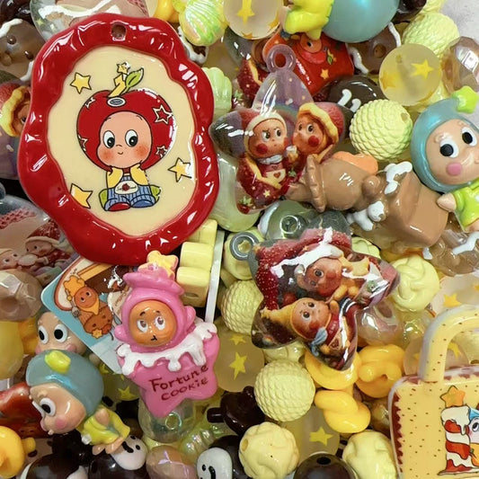 Acrylic beads-Twinkle Star (for phone chains, beadable pens, keychains)