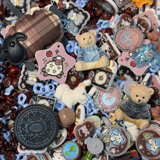 （BOGO）Acrylic beads-Bear(for phone chains, beadable pens, keychains)