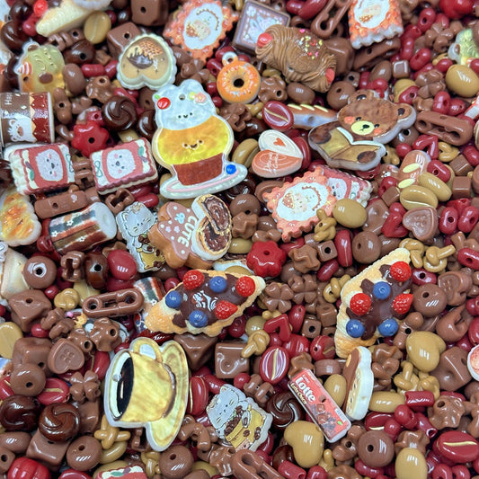 Acrylic beads-Coffee Bean(for phone chains, beadable pens, keychains)