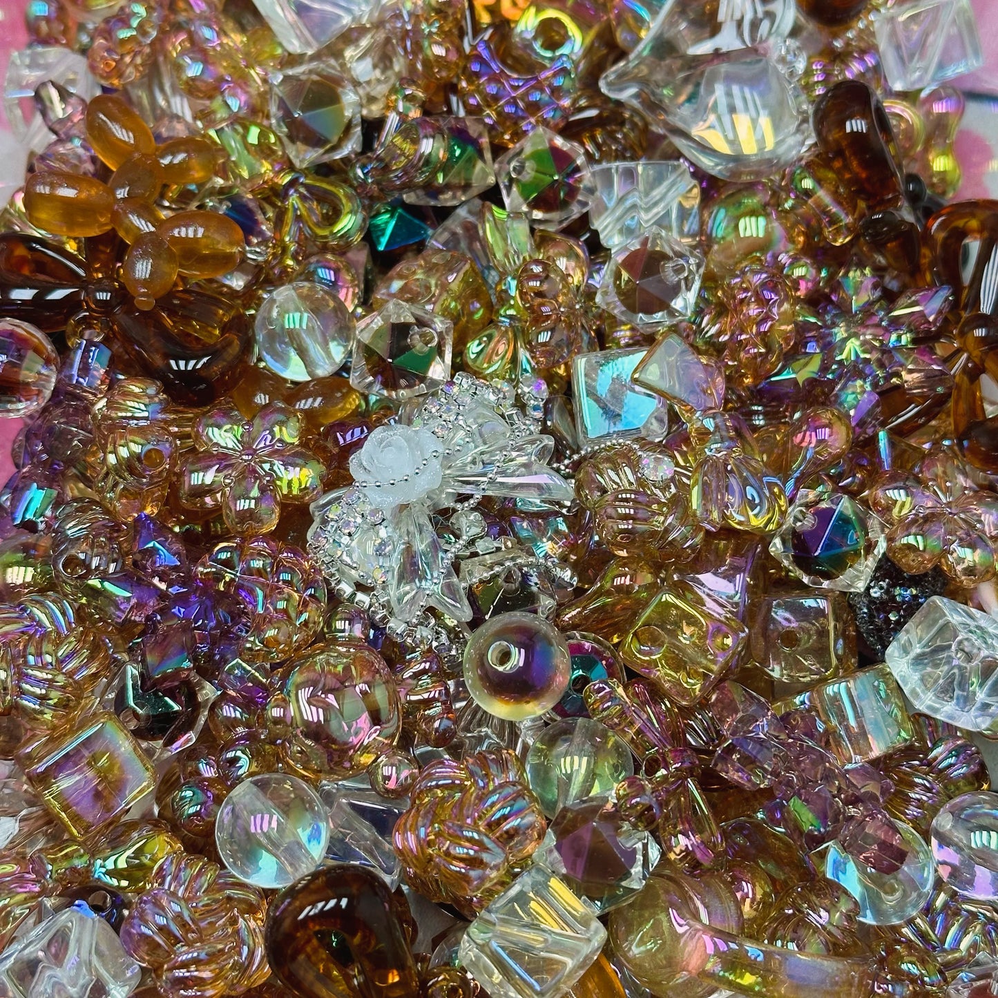 Acrylic beads – Dream Coffee for beadable pens, keychains, phone chains