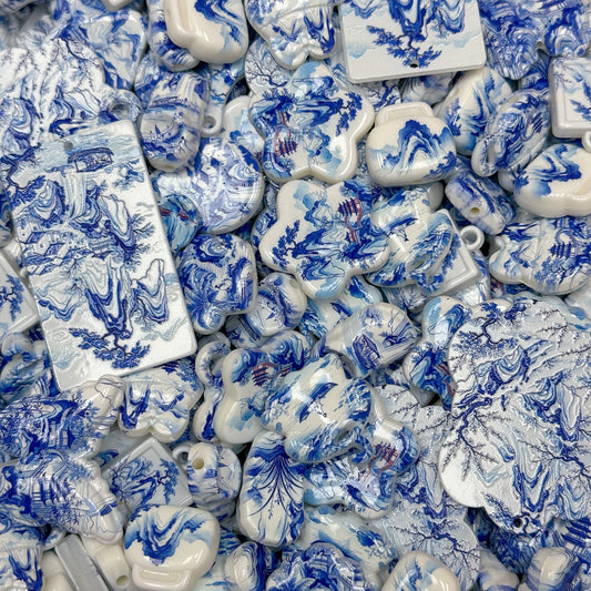 Acrylic beads-Chinese Style (for phone chains, beadable pens, keychains)