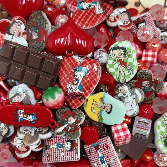 Acrylic beads-Betty (for phone chains, beadable pens, keychains)