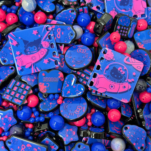 Acrylic beads-Space HK (for phone chains, beadable pens, keychains)