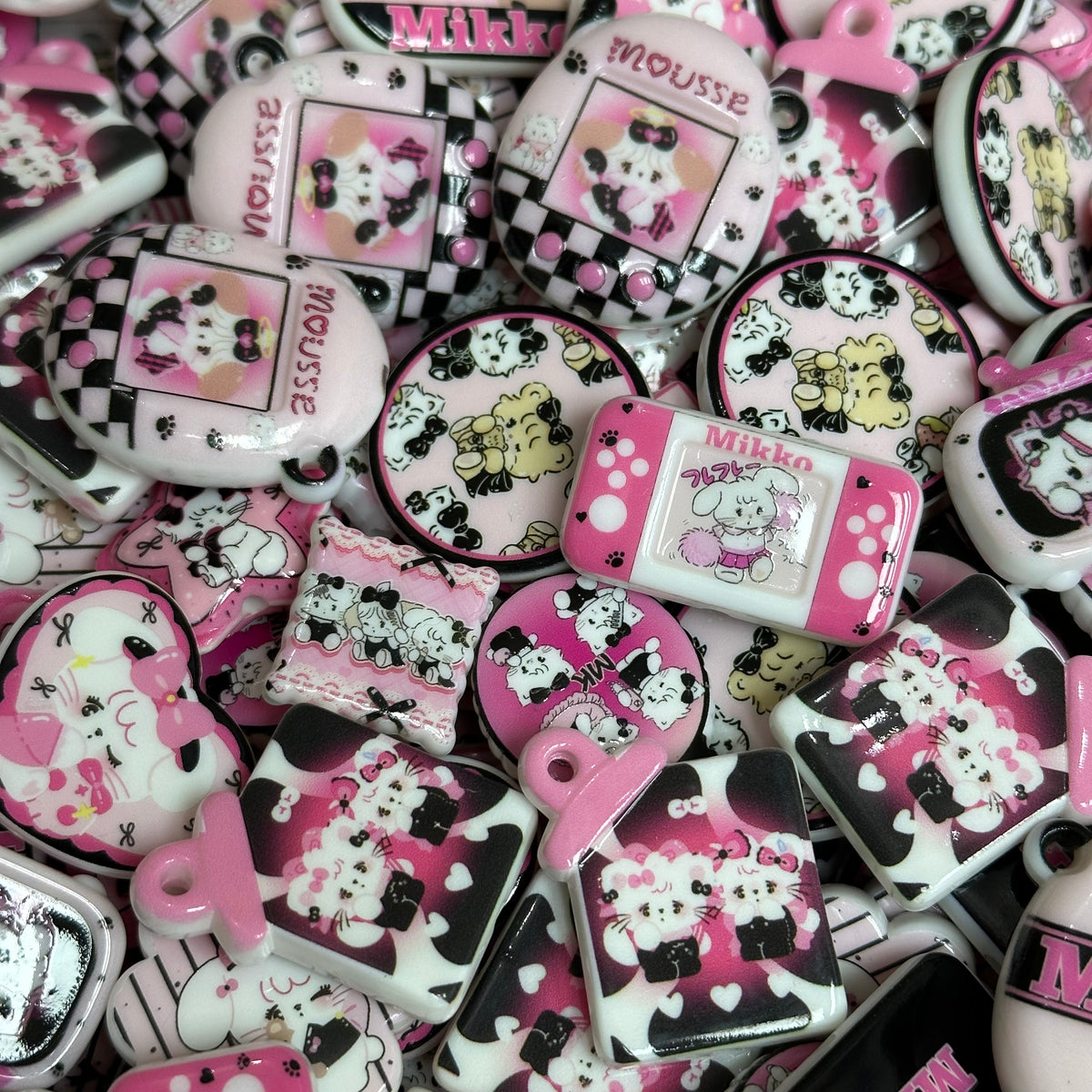 Acrylic beads-Mikko(for phone chains, beadable pens, keychains)