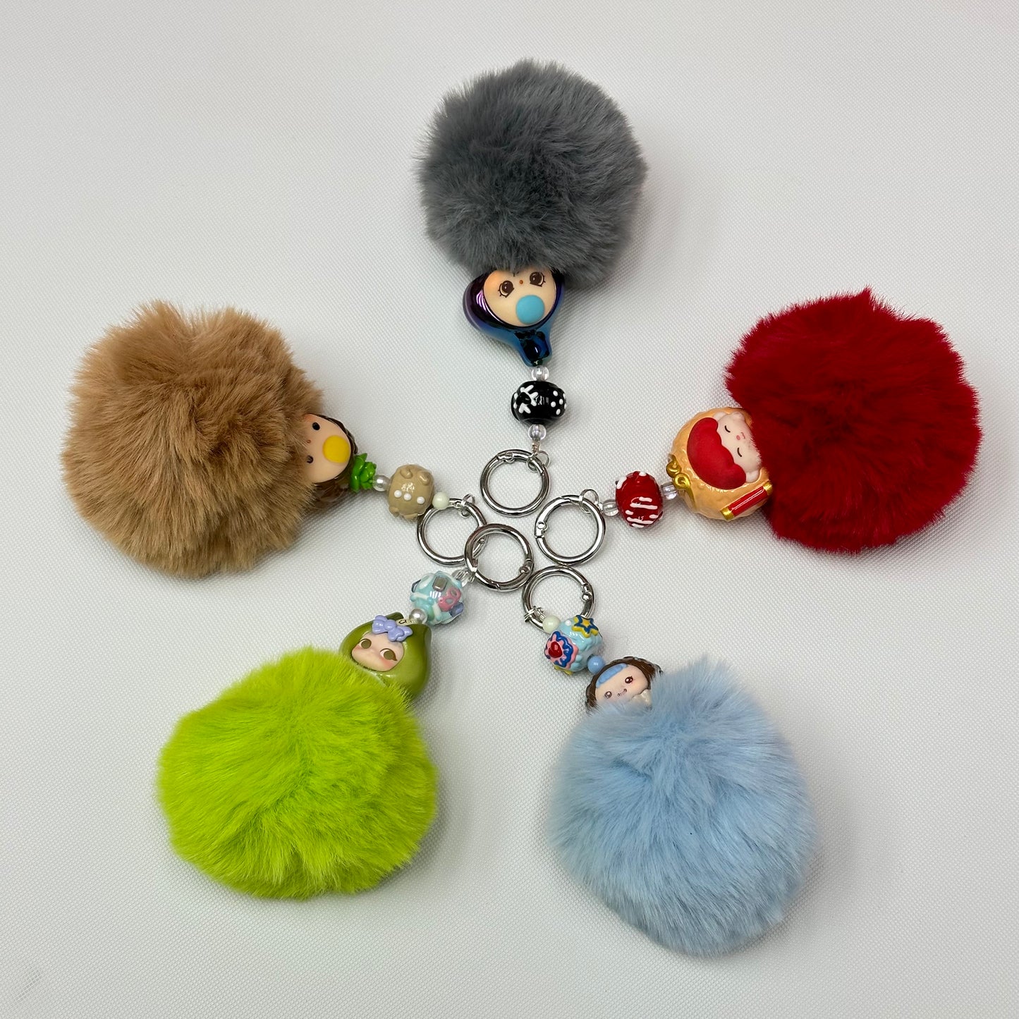 Pom Pom Keychains Lucky Game