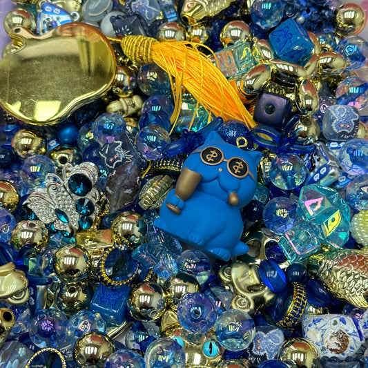 Acrylic beads – Midnight Starry Sky for beadable pens, keychains, phone chains