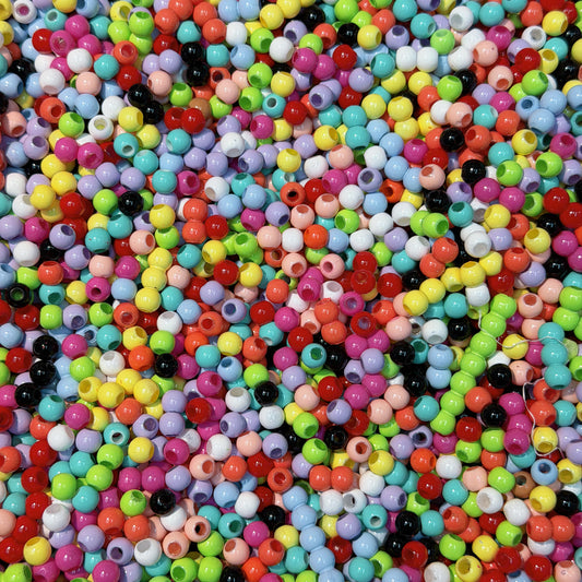 (BOGO) Acrylic beads-Rainbow Spacer Bead(for phone chains, beadable pens, keychains)