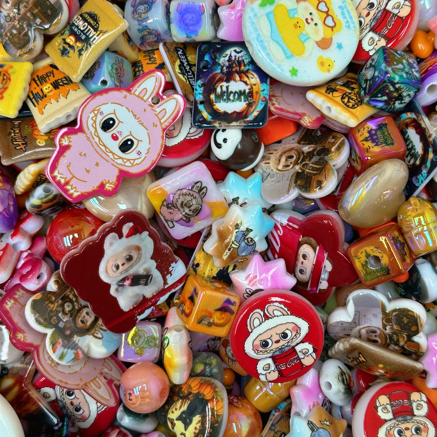 Acrylic beads-BUBU (for phone chains, beadable pens, keychains)