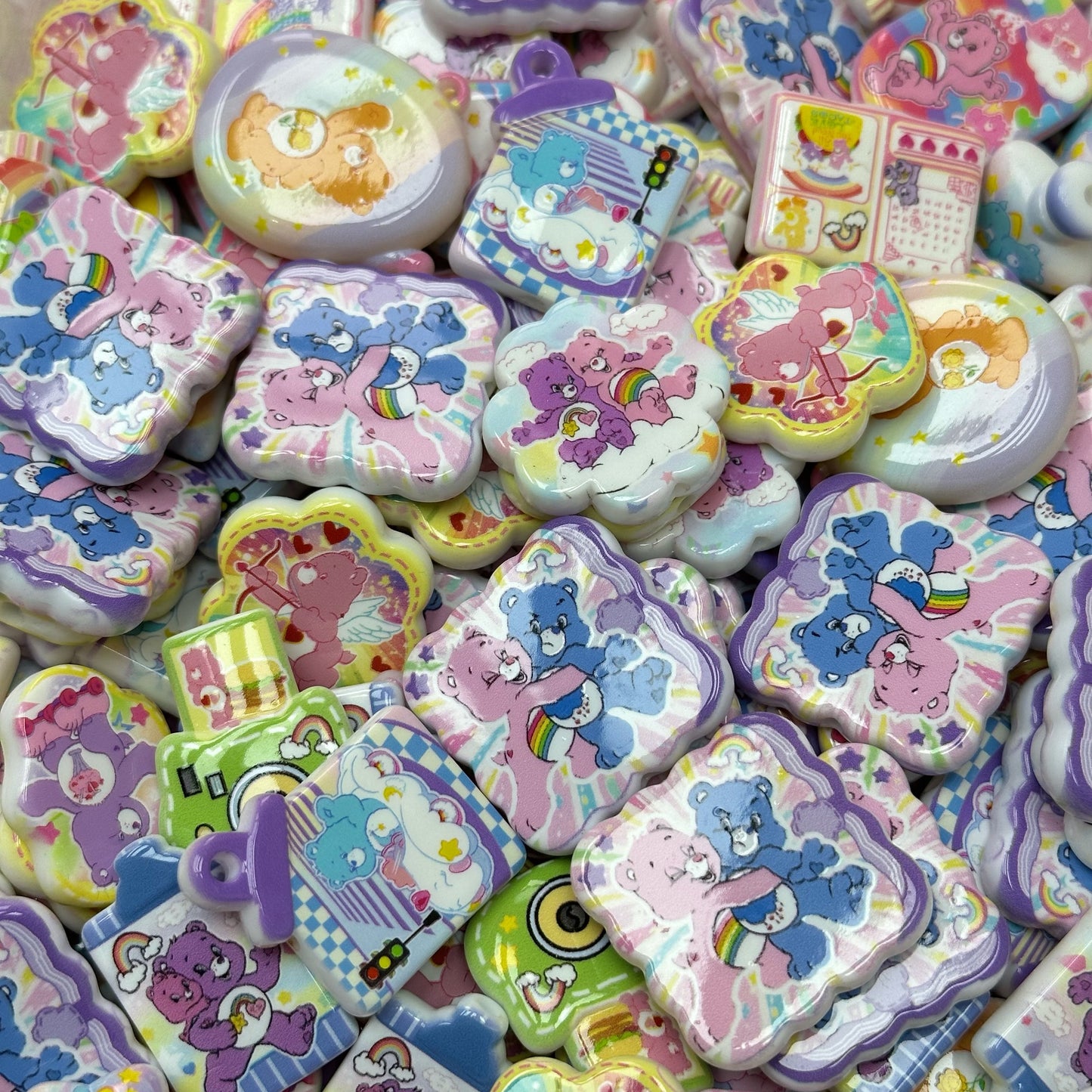 Acrylic beads – CareBear for beadable pens, keychains, phone chains