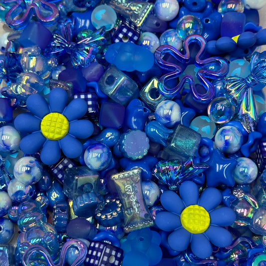 Acrylic beads – Blue Ocean Breeze for beadable pens, keychains, phone chains