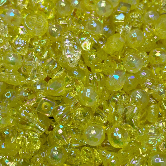 Acrylic beads –  Dream Yellow for beadable pens, keychains, phone chains