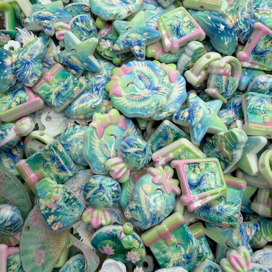 Acrylic beads-Phoenix(for phone chains, beadable pens, keychains)