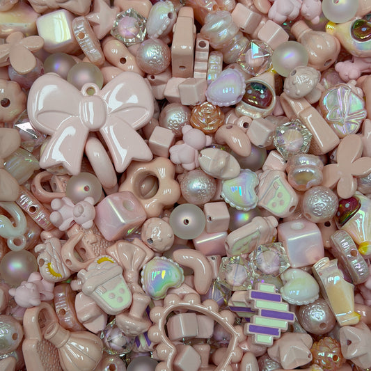 Acrylic beads- All Cinnamon(for phone chains, beadable pens, keychains)
