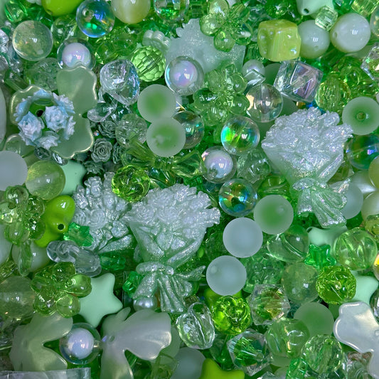 Acrylic beads-Dream Aqua Green(for phone chains, beadable pens, keychains)