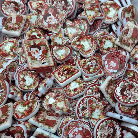 Acrylic beads – Flower Baby SP for beadable pens, keychains, phone chains