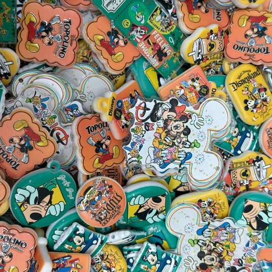 Acrylic beads –  Happy Mouse for beadable pens, keychains, phone chains
