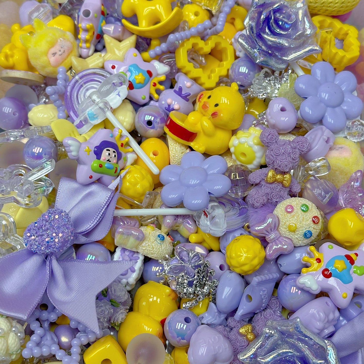 Acrylic beads – Sunset in Amethyst for beadable pens, keychains, phone chains